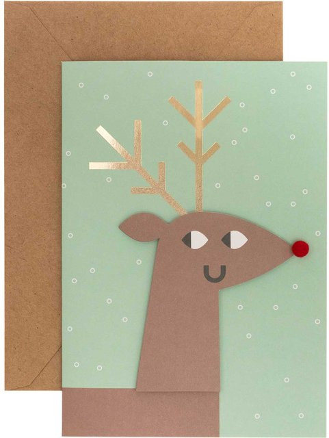 Rico Design Paper Poetry 3D-Karte Rentier B6 - Bild 1