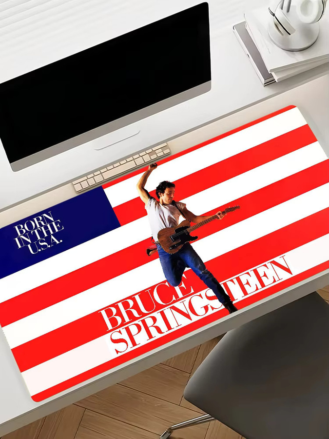 Singer B-Bruce S-Springsteen-S Mauspad für Computer und Laptop, rutschfestes Gummi, Multicolour - Bild 7
