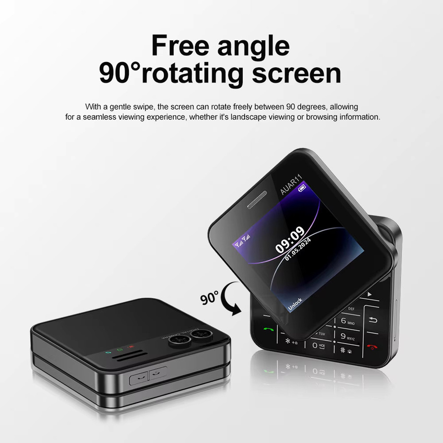 SERVO AUAR11 2G GSM Dual SIM Mobiltelefon in Gold mit 2,4 Zoll Display und Taschenlampe - Bild 3