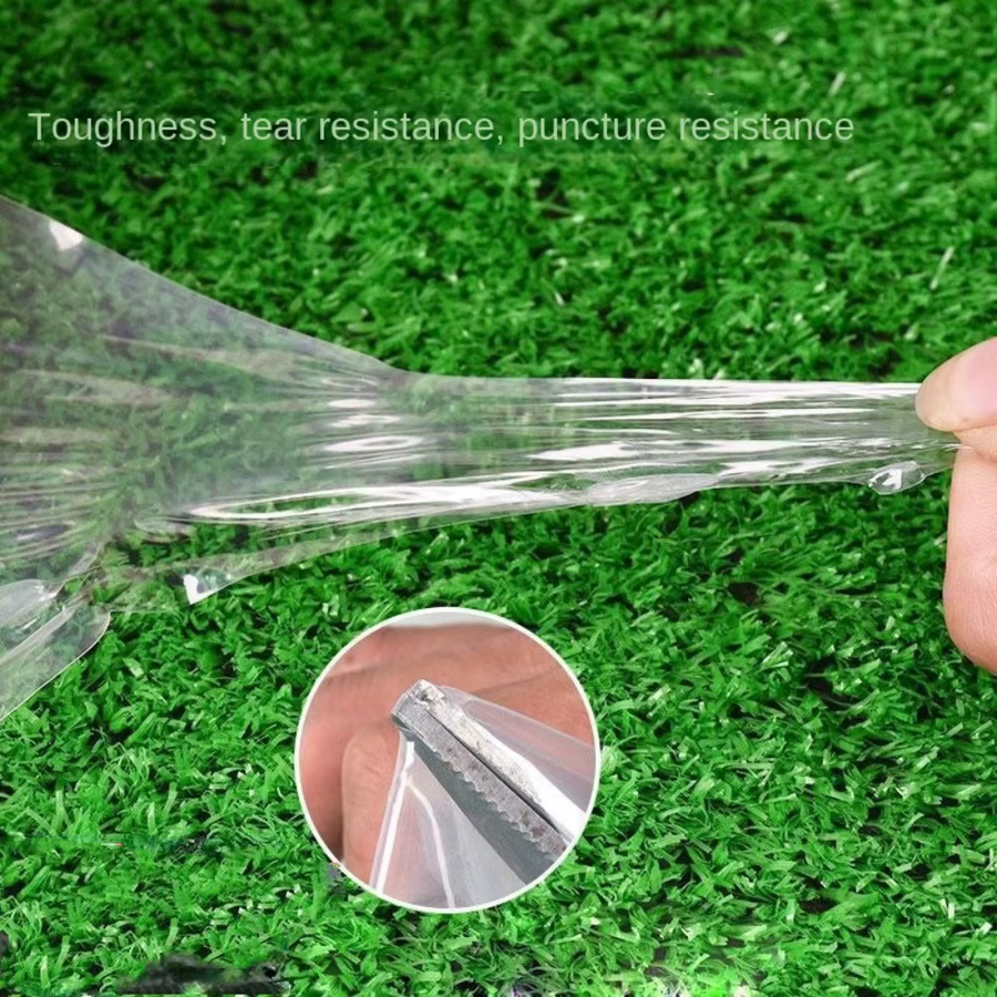Transparente Gewächshausfolie aus Kunststoff für den Gemüse- und Ziergarten, PE-Schutzfolie für Polytunnel - Bild 2