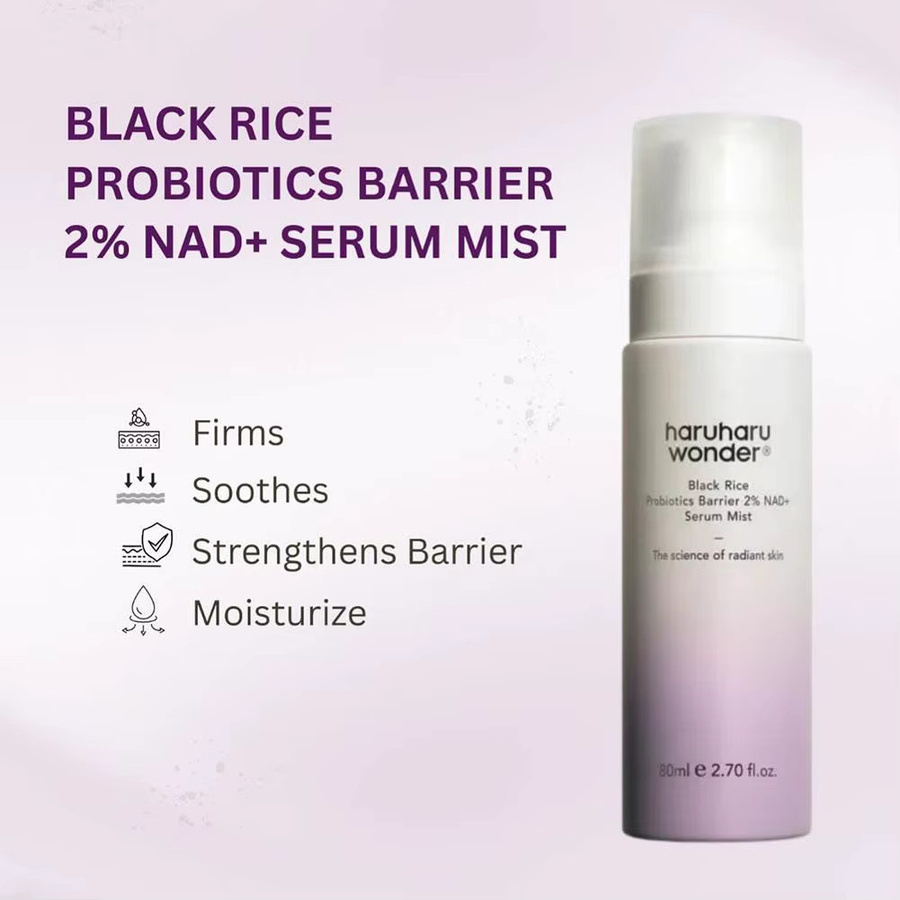 Haruharu Wonder Black Rice Probiotics Barrier 2% NAD+ Serum Mist, 80 ml - Bild 4