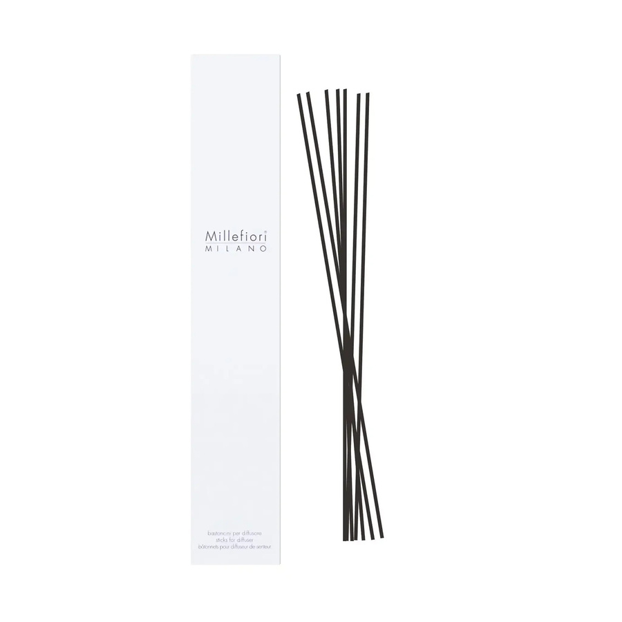 Millefiori Reed Diffuser Duftstäbchen Set in Schwarz, 6 Stück, Höhe: 24 cm - Bild 1
