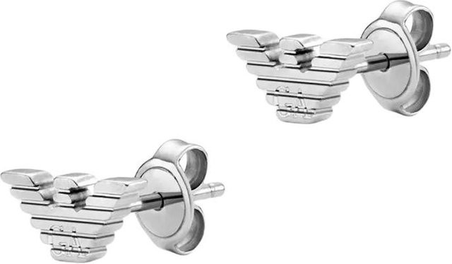 Emporio Armani Steckerohrringe Edelstahl, Silber, Herren - Bild 1