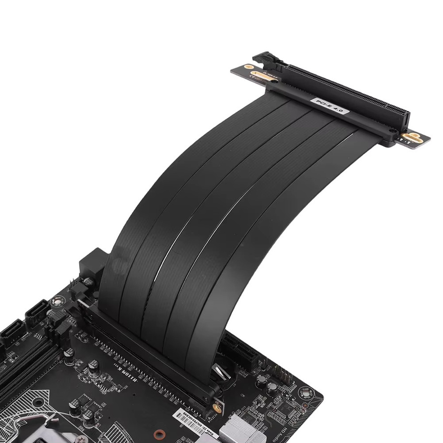 VODOOL PCI-E Riser-Verlängerungskabel für PCI-E 3.0 und 4.0 16X in Schwarz, Hochgeschwindigkeits-Adapter mit 90 Grad oder 180 Grad Winkel - Bild 5