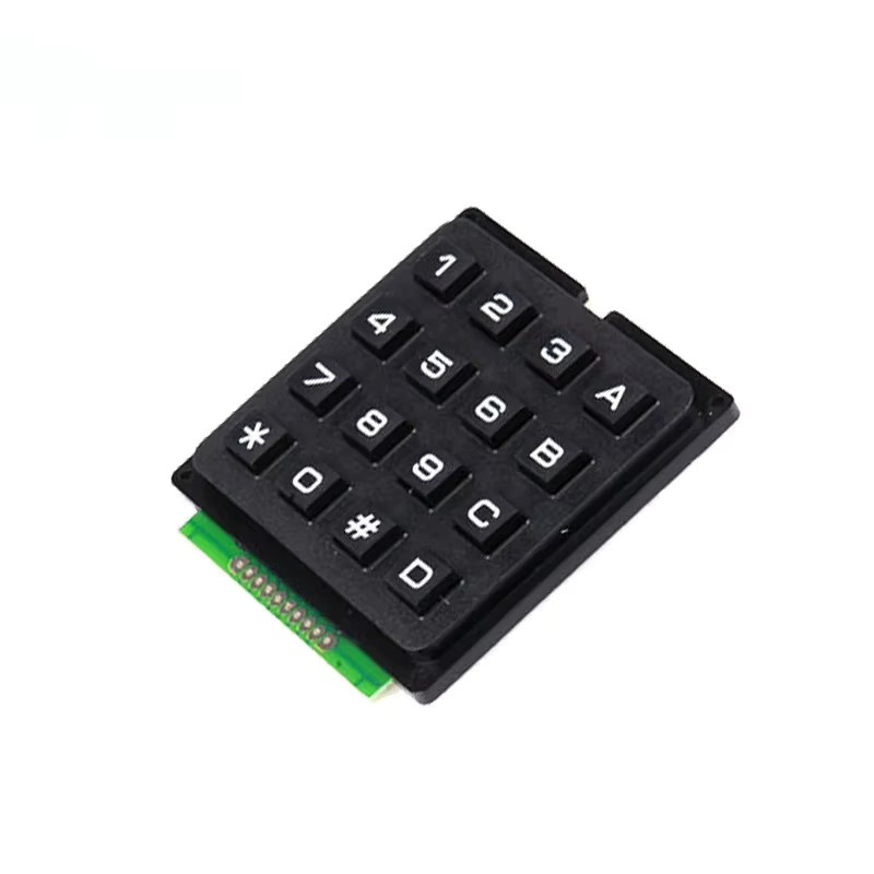 wishiot Matrix Schalter Tastatur Array Modul aus ABS Kunststoff in Schwarz für Arduino DIY Kit (3x4 oder 4x4 Tasten) - Bild 3