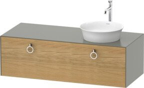 Duravit Waschtischunterschrank White Tulip in Weiß, Wandmontage, Breite: 130 cm, Tiefe: 55 cm - Bild 1