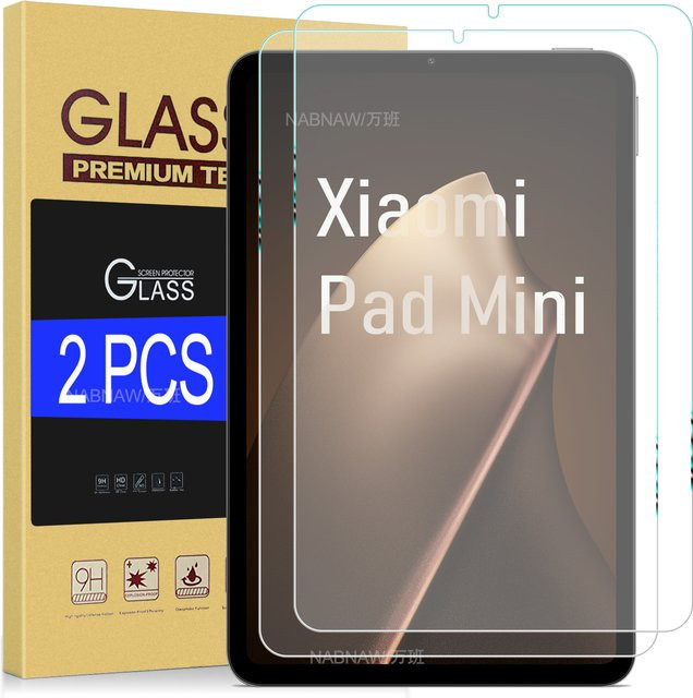 2 Stück Displayschutzfolie aus gehärtetem Glas für Xiaomi Pad Mini 8,8 Zoll, transparent, kratzfest und blasenfrei - Bild 1