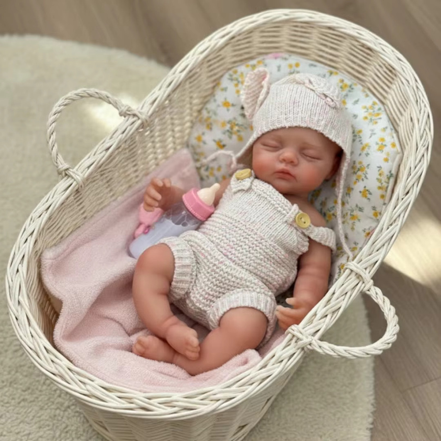 CatDoneca Baby-Reborn-Puppen, Silikon, Mädchen - Bild 1