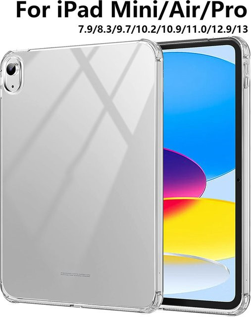 Transparente TPU Schutzhülle für Apple iPad Pro, Air und mini in verschiedenen Generationen - Bild 1