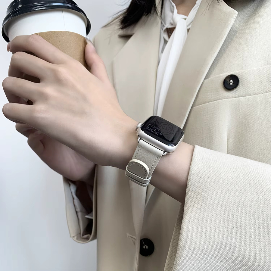 Kebitt Uhrenarmband Leder, kompatibel mit Apple Watch, 42 mm, 45 mm, 46 mm, 49 mm - Bild 5