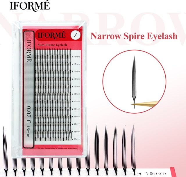 IFORME Narrow Spire Wimpernverlängerungen, Black, Unisex - Bild 1