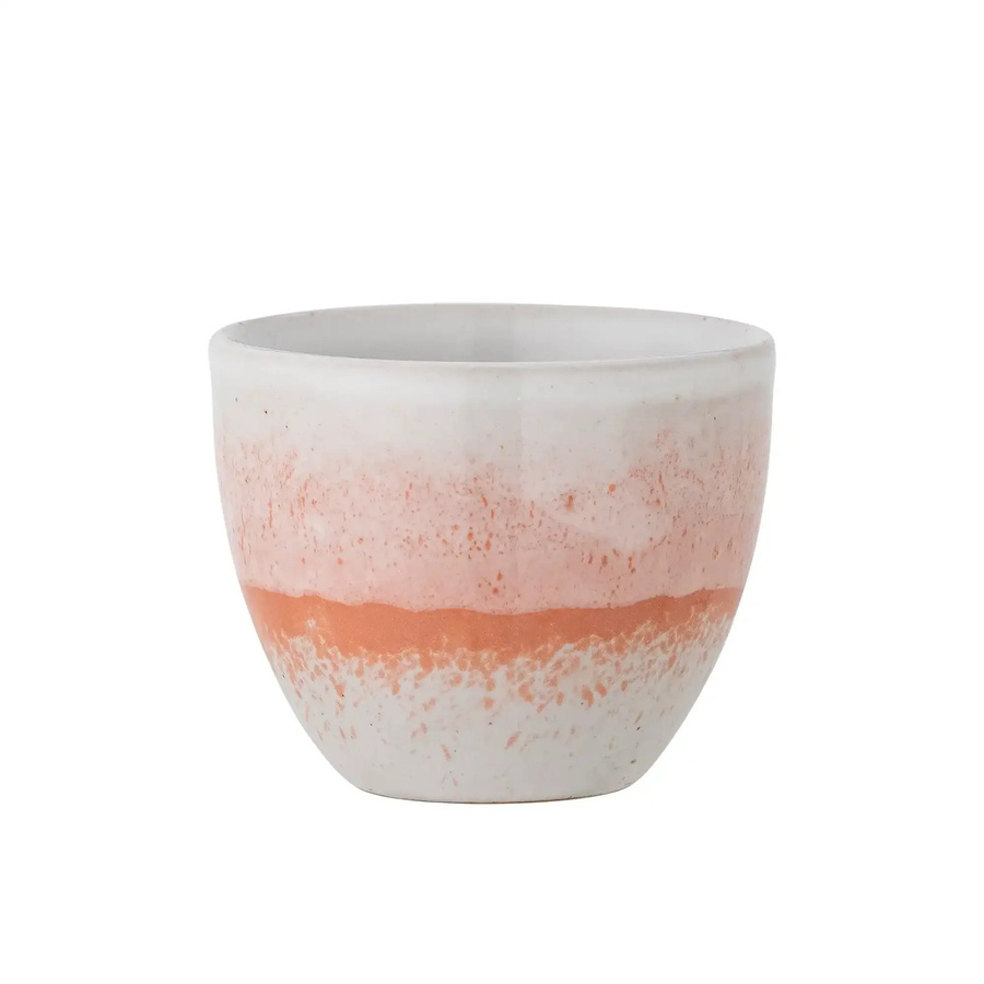 Bloomingville Becher Paula aus Steingut in Orange, 195 ml - Bild 1