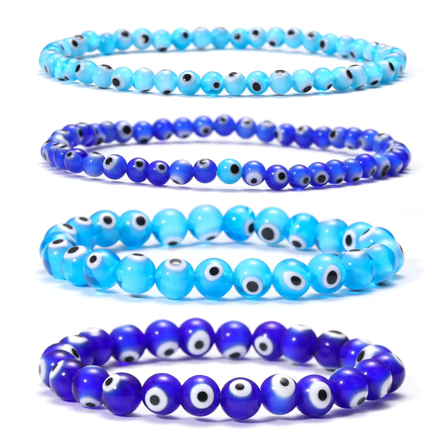 SANSWL Armband, Glas, blau, Perle, Unisex - Bild 2