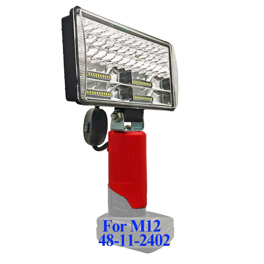Dawupine LED Arbeitslampe für Milwaukee 12V M12 Li-Ion Akku 48-11-2420, 8 Zoll Campinglampe - Bild 4