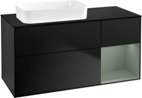 V&B Waschtischunterschrank Finion in Blau lackiert, B/T: 120 x 60 cm - Bild 1