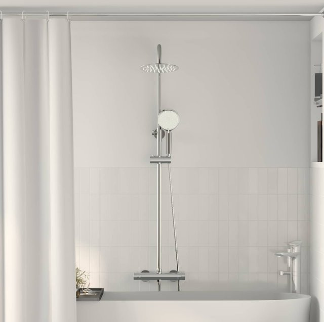 Thermostatische Duschgarnitur von VD Home Furnishing in Chrom aus Messing und Edelstahl - Bild 1