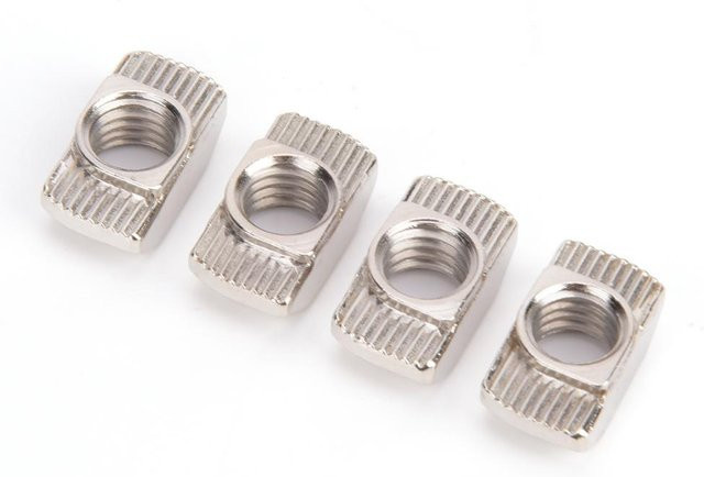 100 Stück T-Nutmuttern M8 aus vernickeltem Kohlenstoffstahl in Silber für Aluminiumprofile von TOMTOP JMS - Bild 1