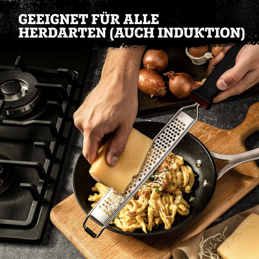 FMprofessional Profi Bratpfanne Force mit Antihaftbeschichtung aus Gusseisen und Keramik, Schwarz, Durchmesser: 24 cm - Bild 2