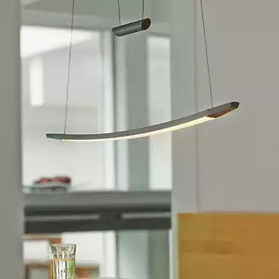 Oligo Lisgo Sky LED-Pendelleuchte in Grau Matt mit warmweißem Licht (2700K) und Höhenverstellbarkeit - Bild 1