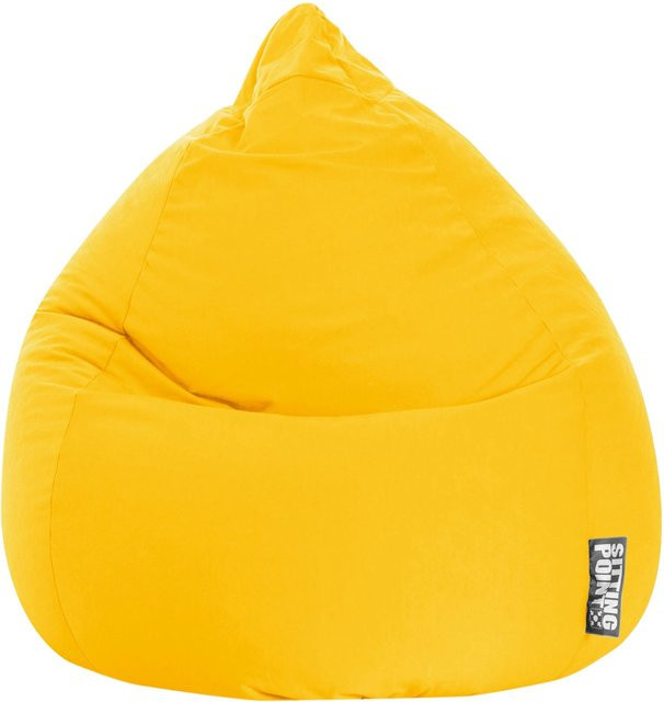 Sitting Point Sitzsack Easy XL Gelb mit abnehmbarem Bezug aus Polyester - Bild 1