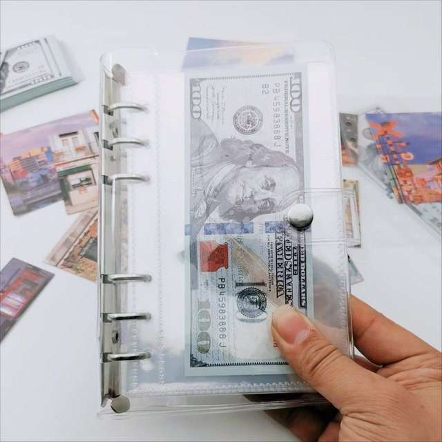 A6-Ordner für Kpop-Fotokarten als Sammelbuch und Organizer, transparent, 20 Blatt - Bild 1