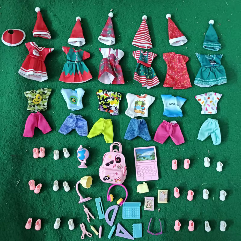 Barnewa Puppenkleider, Zubehör, Weihnachtskleid, Mini-Badeanzug, Bunt / Mehrfarbig - Bild 2