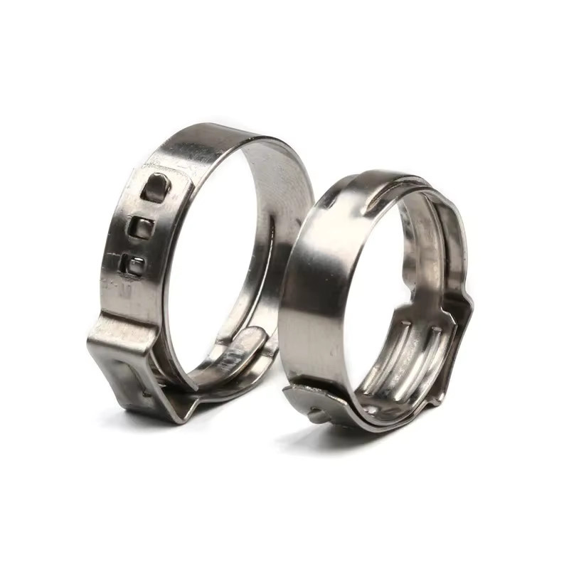 YISEONG Einohr-Schlauchschellen Set aus 304 Edelstahl in Silber, 45 Stück, 5,8–24,1 mm - Bild 2