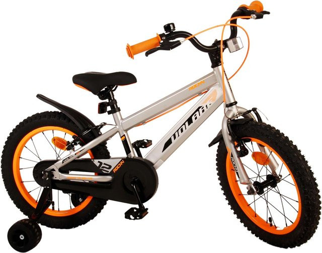 TPFSports Rocky Kinderfahrrad, 16 Zoll, Grau, 2 Handbremsen - Bild 1