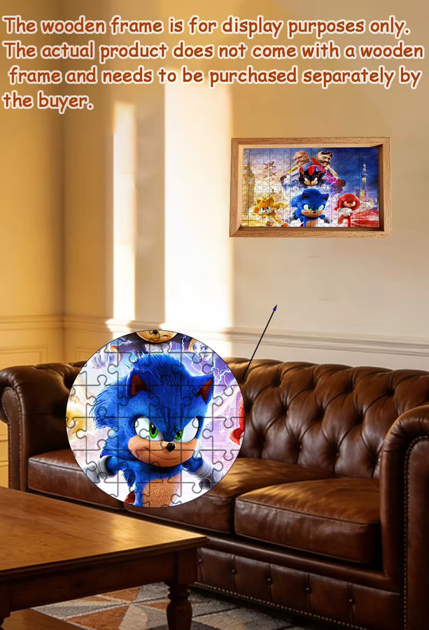 Funko Sonic the Hedgehog Holzpuzzle, 108 Teile - Bild 3