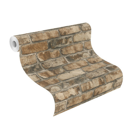 Rasch Selbstklebende Vliestapete Clayton in Braun Grau, B: 0,53 m x L: 6 m - Bild 2