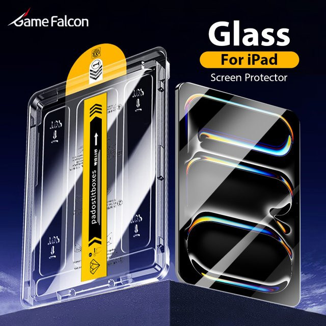 Game Falcon Displayschutzfolie aus gehärtetem Glas für iPad Air, iPad Pro und iPad Mini in Transparent - Bild 1