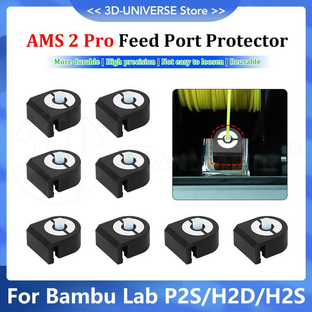 Bambu Lab AMS 2 Pro Futteranschluss-Schutz aus ABS in Schwarz - Bild 1