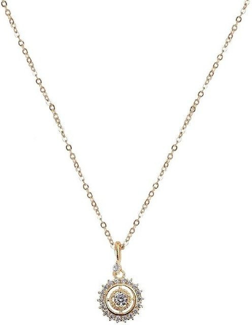 Lucky Star Jewelry Halskette, 925 Silber, Zirkonia, Vintage, Damen - Bild 1