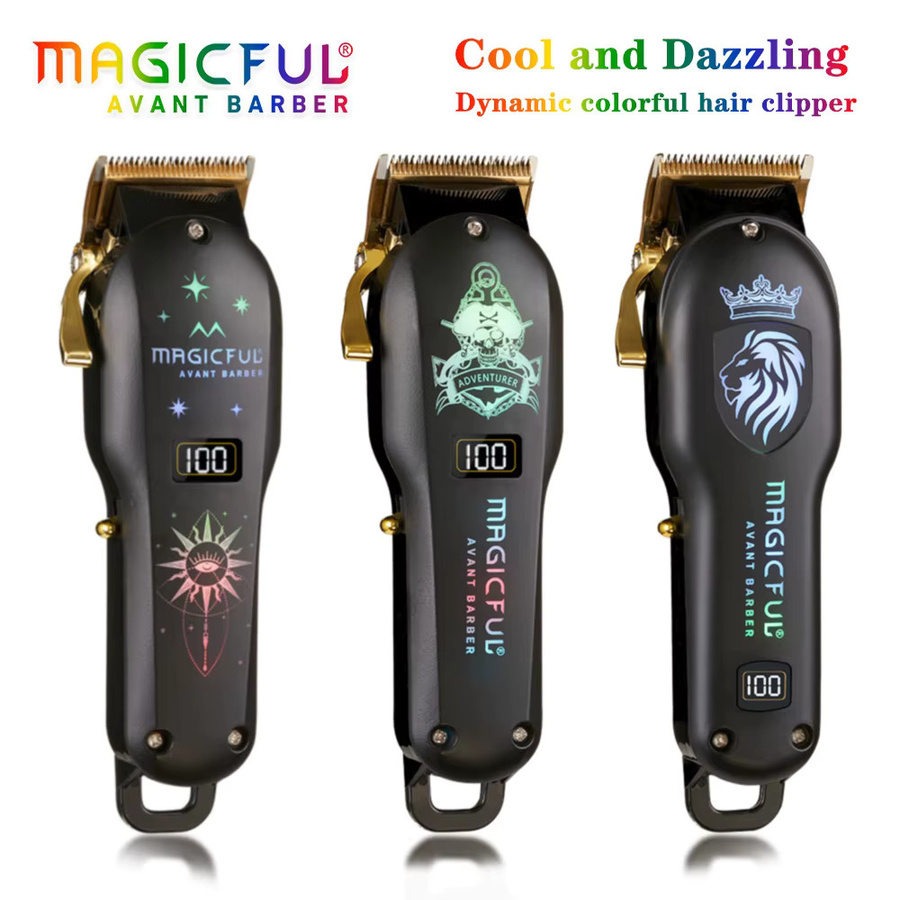 MAGICFUL Elektrischer Haarschneidetrimmer für Herren, Schwarz - Bild 2