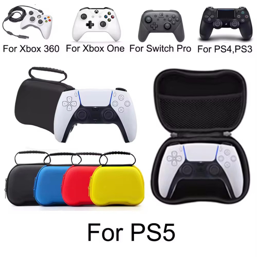 Tragbare Hartschalen-Schutzaufbewahrungstasche in Grau für Xbox One, Xbox Series S/X, PS5, PS4, PS3 und Nintendo Switch Pro Controller - Bild 2