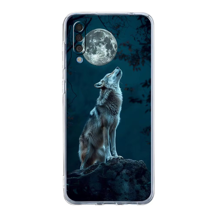 Die Wolf Handyhülle für Samsung Galaxy A-Serie (A02s, A04s, A06, A12, A14, A16, A20, A20E, A20S, A22, A24, A30, A32 5G, A34, A40, A42, A50, A52, A54, A70) in Transparent - Bild 2