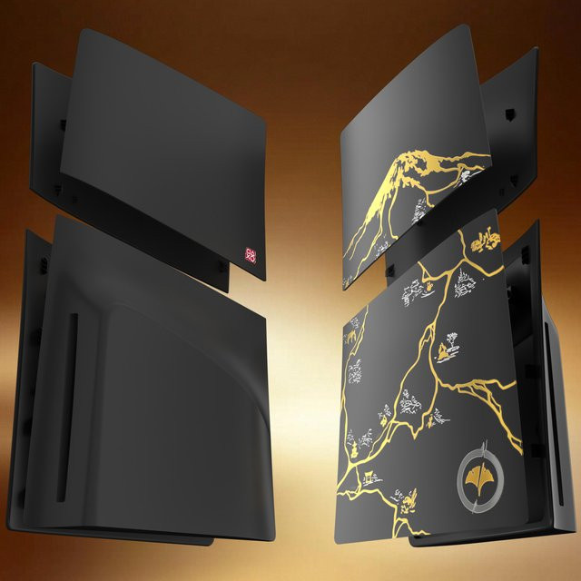 kolorkoli Schutzabdeckungen und Ersatz-Frontplatten für PlayStation 5 Slim Disc Edition in Schwarz - Bild 1