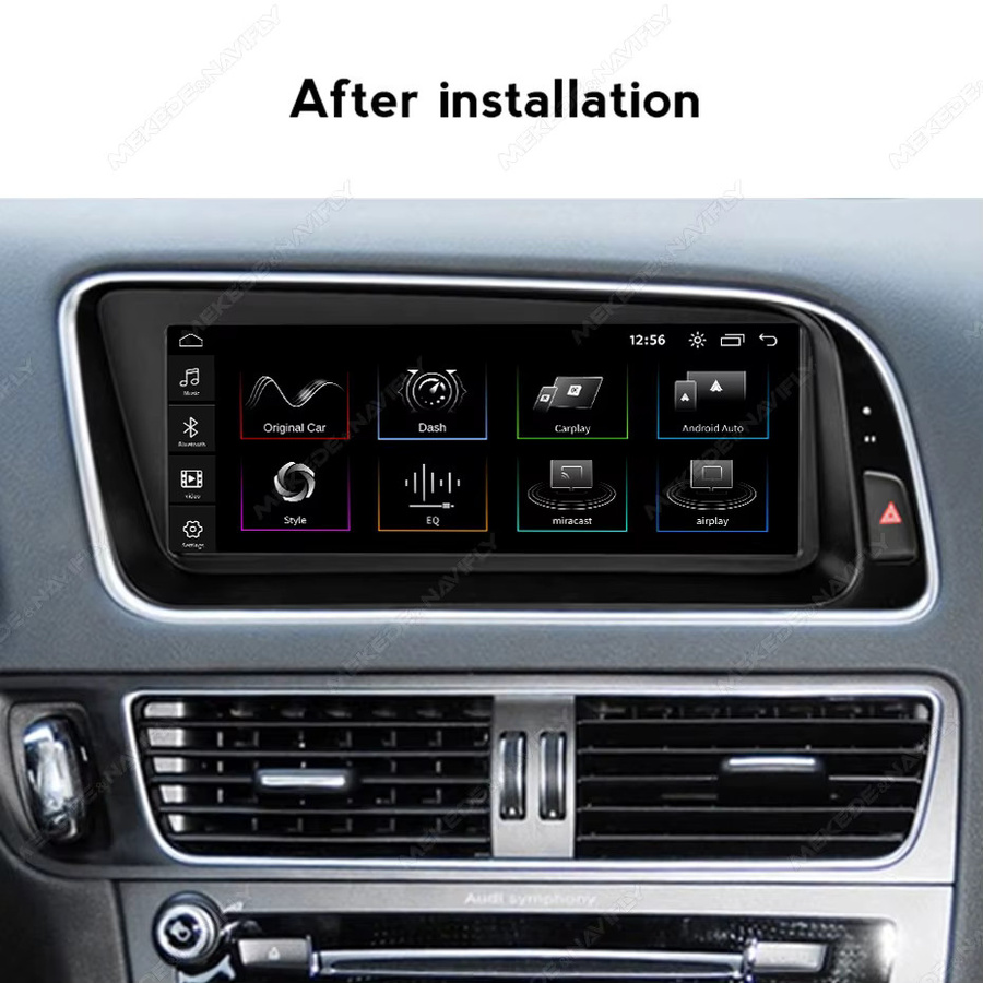 MEKEDE Linux-System-Autoradio für Audi Q5 8R Q5L 2008 - 2017 mit 8,8 Zoll Display, kabelloses CarPlay, Android Auto, GPS und Bluetooth in Schwarz - Bild 2