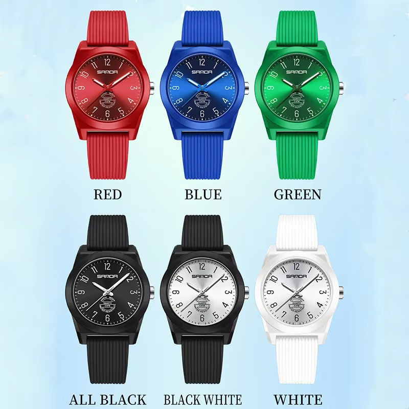 SANDA Armbanduhr Quarz, Kunststoff, Silikon, Grün, Kinder - Bild 2