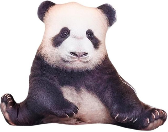 3D Simuliertes Waldtier Kissen aus Plüsch in Schwarz für Sofa und Schlafzimmer - Bild 1