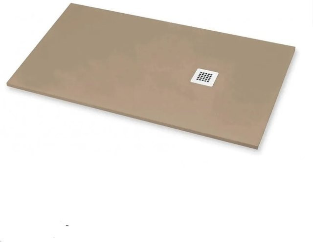 Frascio New Technology Duschwanne Vulcano Line aus Mineralguss in Beige RAL 1019, B/T: 80 x 75 cm - Bild 1
