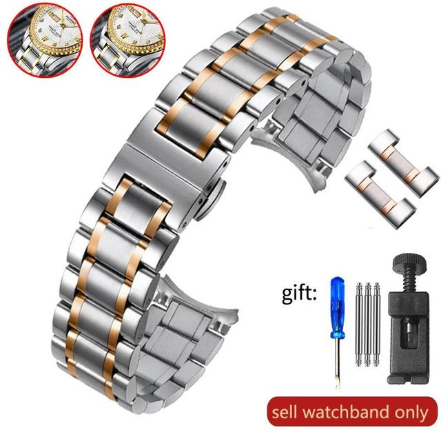 Lanspo Uhrenarmband Edelstahl, Silber, Unisex, 18mm - Bild 1