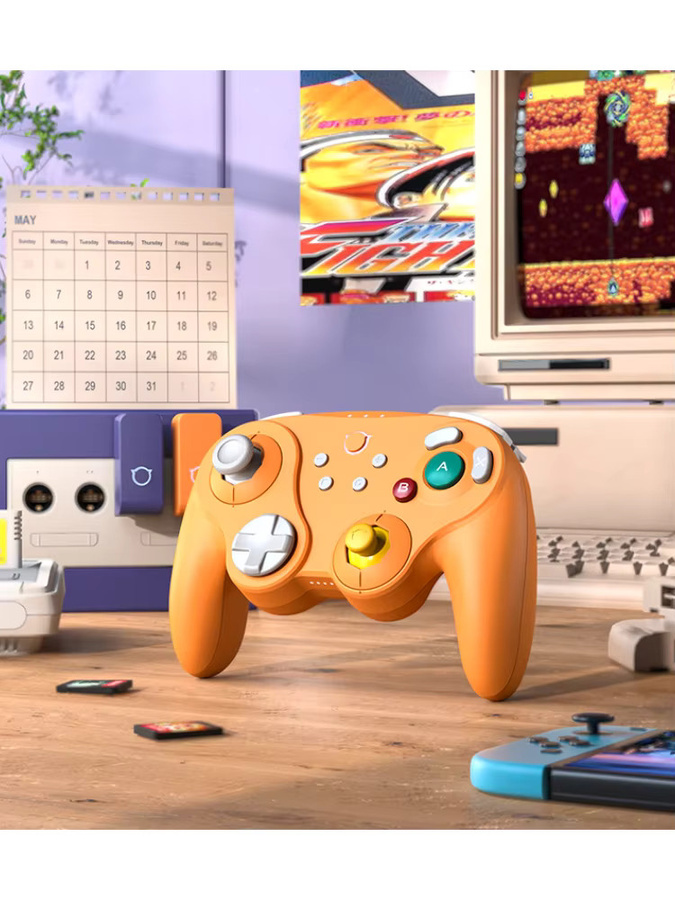 NYXI Warrior Wireless Game Controller für Nintendo Switch und PC in Orange mit Bluetooth und ergonomischem Design - Bild 5
