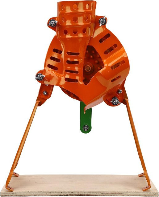 Aimo Maiskolbenschäler aus Stahl mit Handkurbel und verstellbarer Futteröffnung in Orange - Bild 1