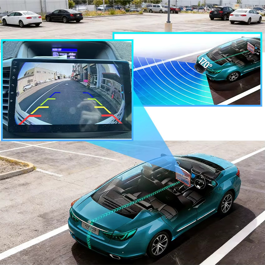 HESHECAM Fischaugen-Rückfahrkamera in Schwarz mit HD 1080x720P CCD für Mercedes Benz SLK R171 SLK350 SLK320 SLK300 SLK280 SLK230 (2004-2011) - Bild 2