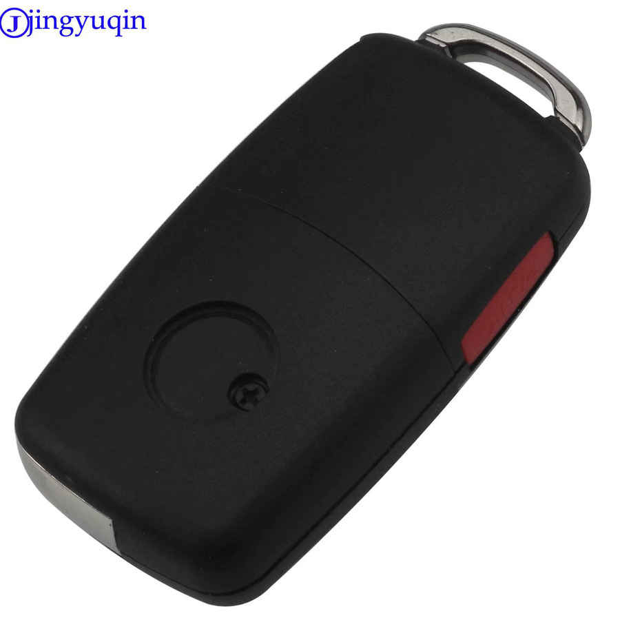 Jingyuqin ASK HL01J Remote Key Shell für Volkswagen VW Touareg, Flip Key Fob, Schwarz, 315 MHz, ID48 4B - Bild 3