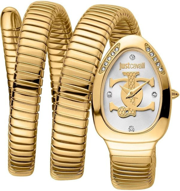 Roberto Cavalli Armbanduhr, Quarz, Edelstahl, Gold, Damen - Bild 1