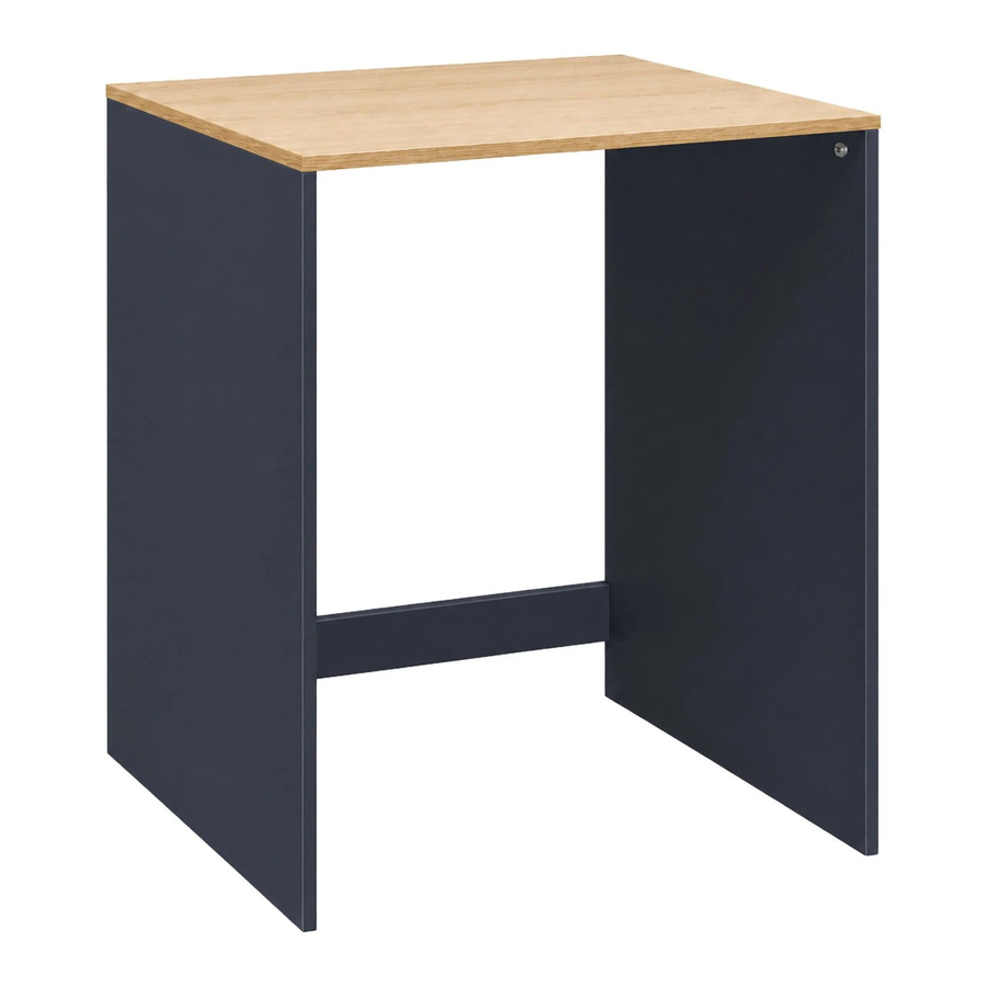 Relaxdays Waschmaschinenschrank aus Spanplatte in Anthrazit, Wandmontage, Wasserabweisend mit Antikipp-Sicherung, B/T/H: 60 x 88 x 68 cm - Bild 2