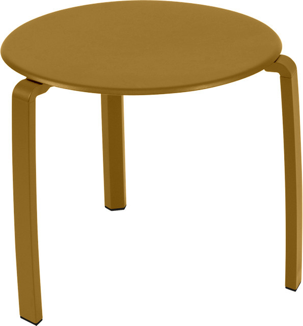 Fermob Alize Niedriger Tisch in Bronze aus pulverbeschichtetem Aluminium für Garten und Terrasse - Bild 1