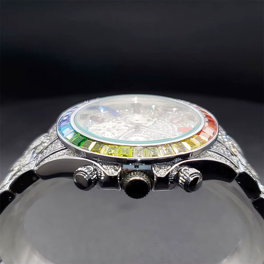 UNIGUET Armbanduhr Edelstahl, Quarz, Diamantbesetzt, Zirkonia, Herren - Bild 2